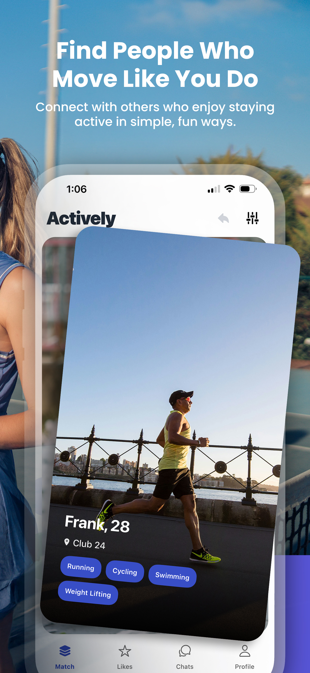 Actively tracking and progress screen